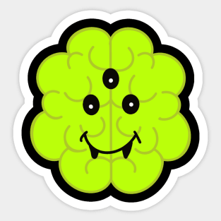 Brain monster Sticker